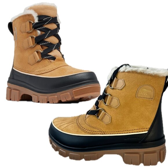 Sorel Tivoli V Waterproof Boots Faux Fur Insulated Winter Women Boots Size 10.5 - Picture 1 of 13